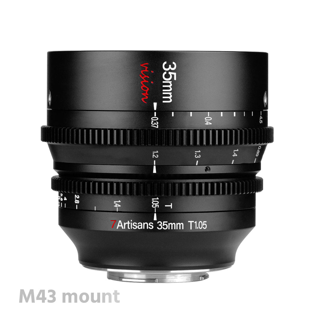7Artisans 35mm T1.05 APS-C MF Cine Lens E/FX/RF/L/M43 Mount