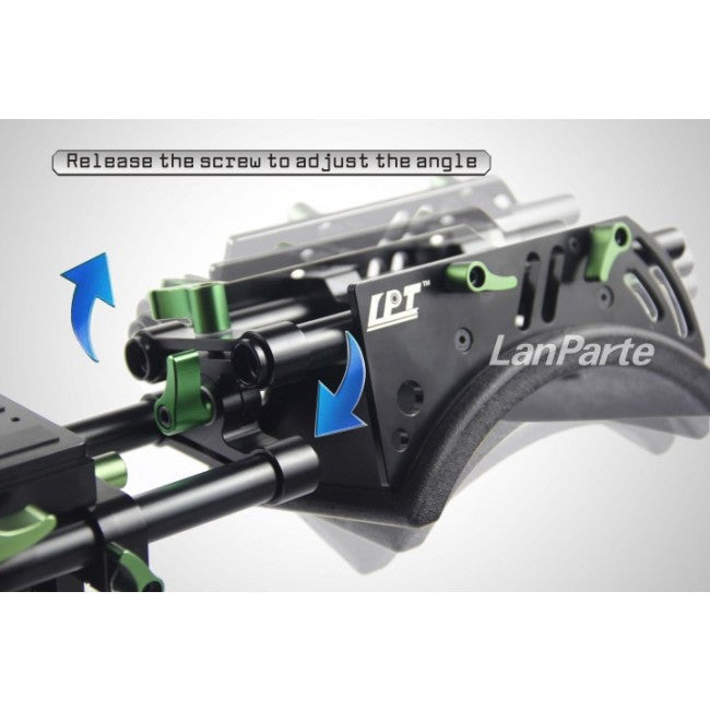 LanParte SS-02 Shoulder Support with V-Mount Lock Shoulder Support - CINEGEARPRO