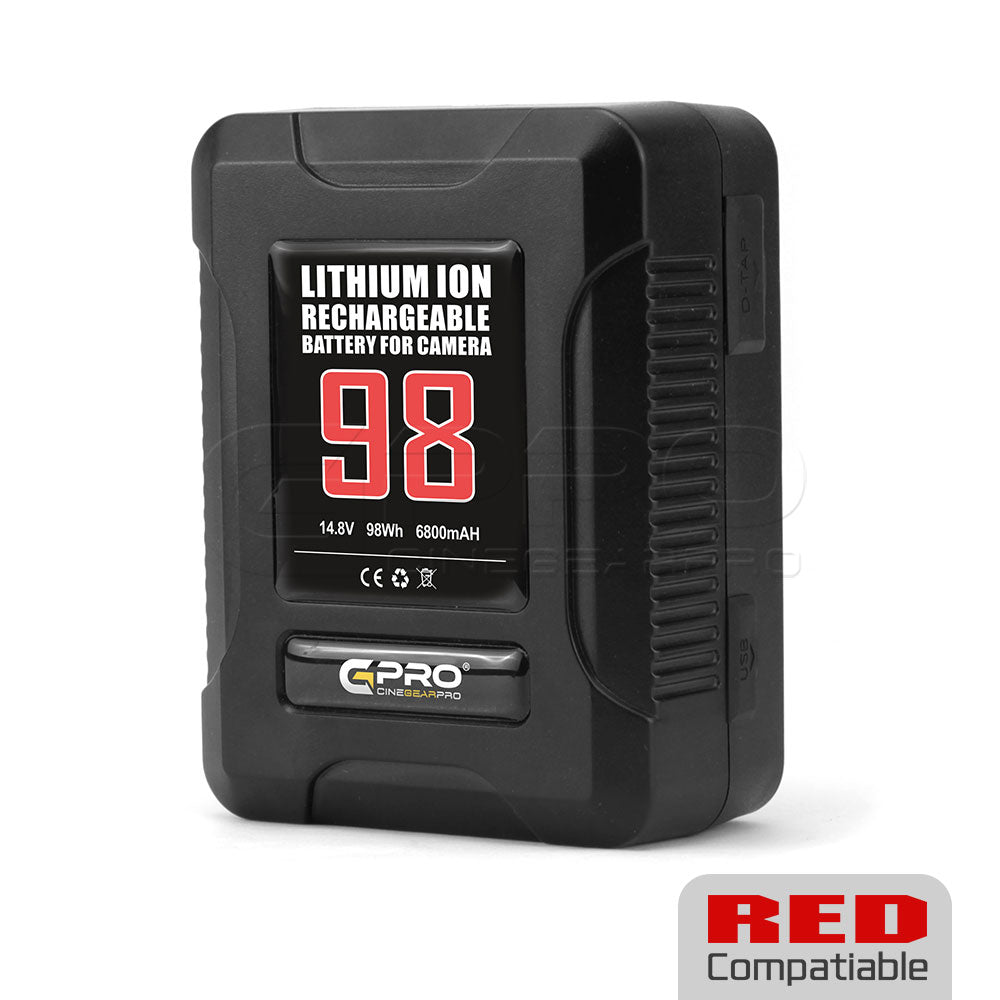 CGPro Ultra Small Size Mini V-Lock Li-Ion V-Mount Battery w/ USB Output (98-270Wh) Battery - CINEGEARPRO