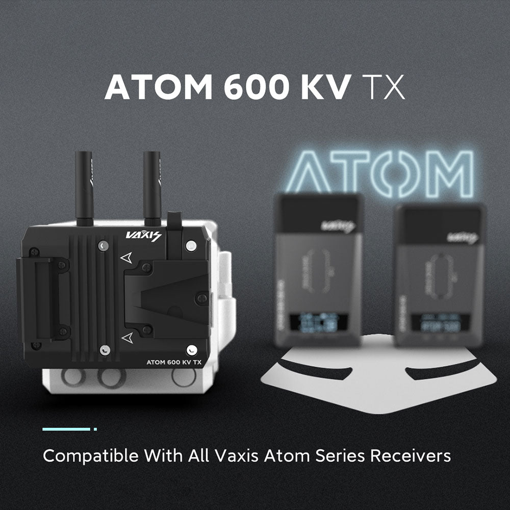 VAXIS ATOM 600 KV SDI/HDMI Wireless Transmission System For RED KOMODO 600ft (White)