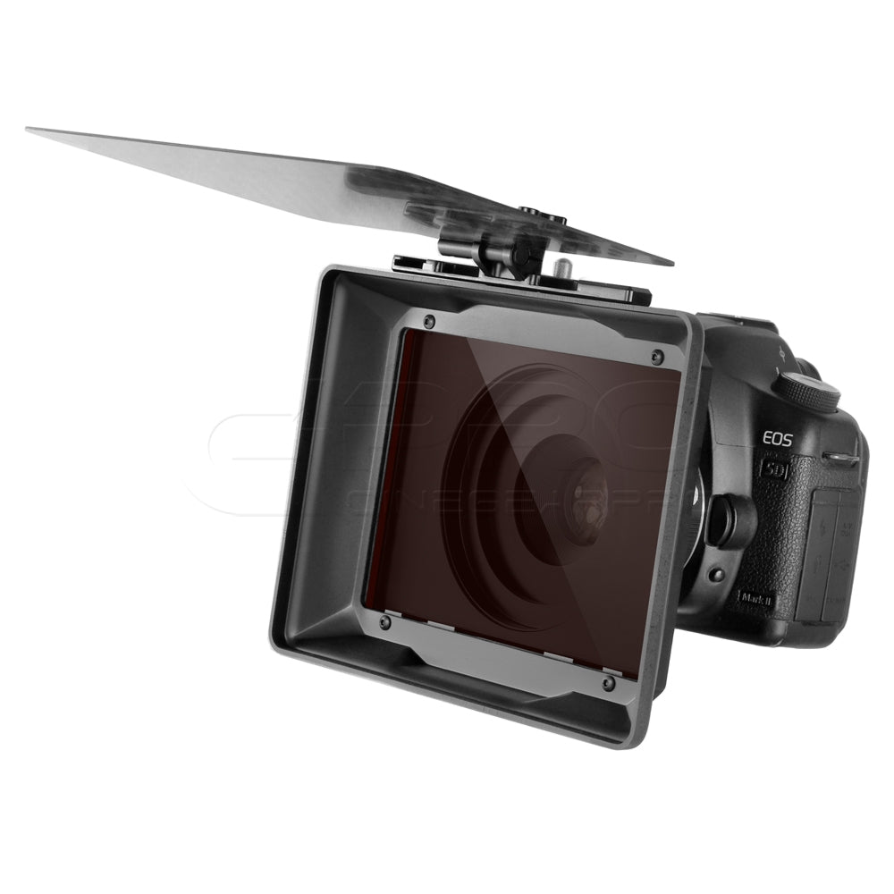 CGPro Indie Carbon Clamp on Mini-Matte box 4x4" / 4x5.65" Matte Box - CINEGEARPRO