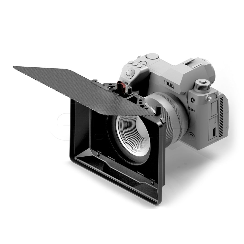 CGPro Indie Carbon Clamp on Mini-Matte box 4x4" / 4x5.65" Matte Box - CINEGEARPRO
