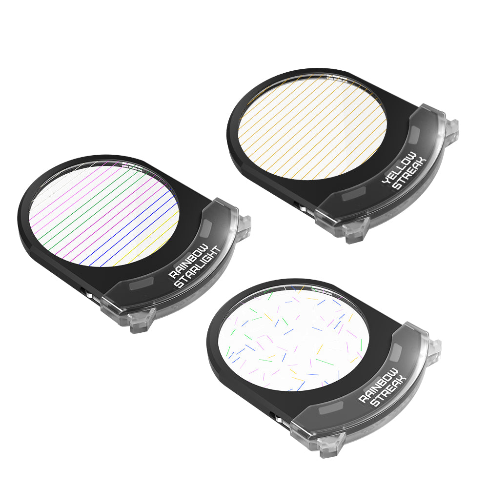 DZOFILM Catta Coin Plug-in Filter Artistic Set For Catta Zoom only Blue/ Golden/ Rainbow streak filters & Rainbow Starburst