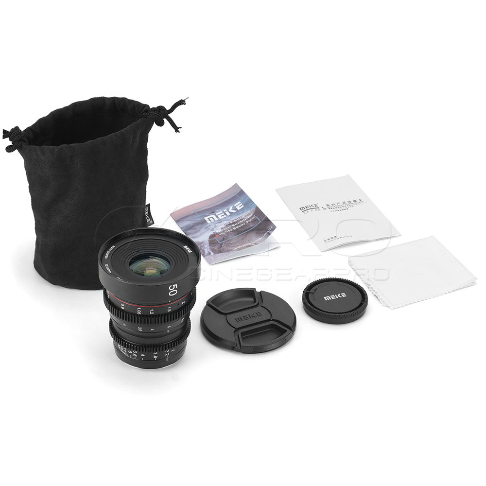 MEIKE 50mm T2.2 Manual Focus Cinema Prime Lens Lens - CINEGEARPRO