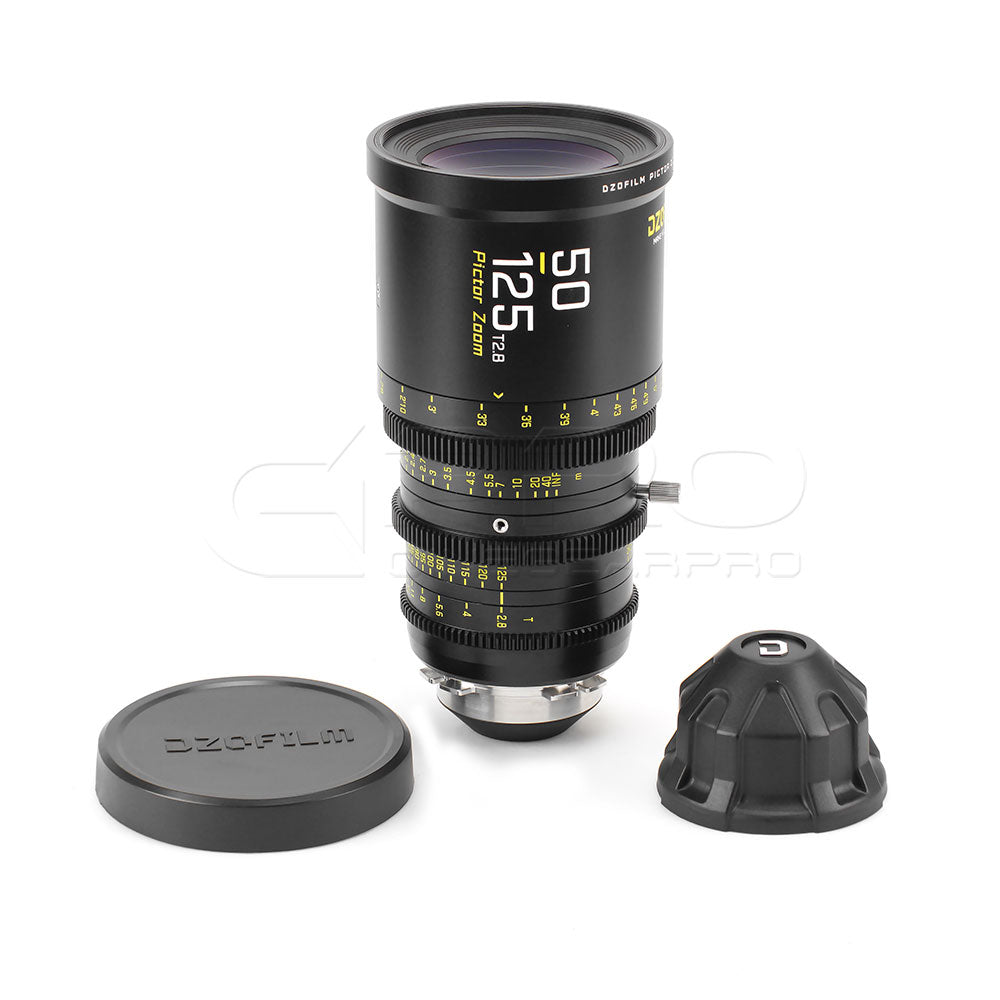 DZOFILM Pictor Zoom 50-125mm T2.8 Super35 Cinema Lens (PL&EF interchangeable Mount, Black)