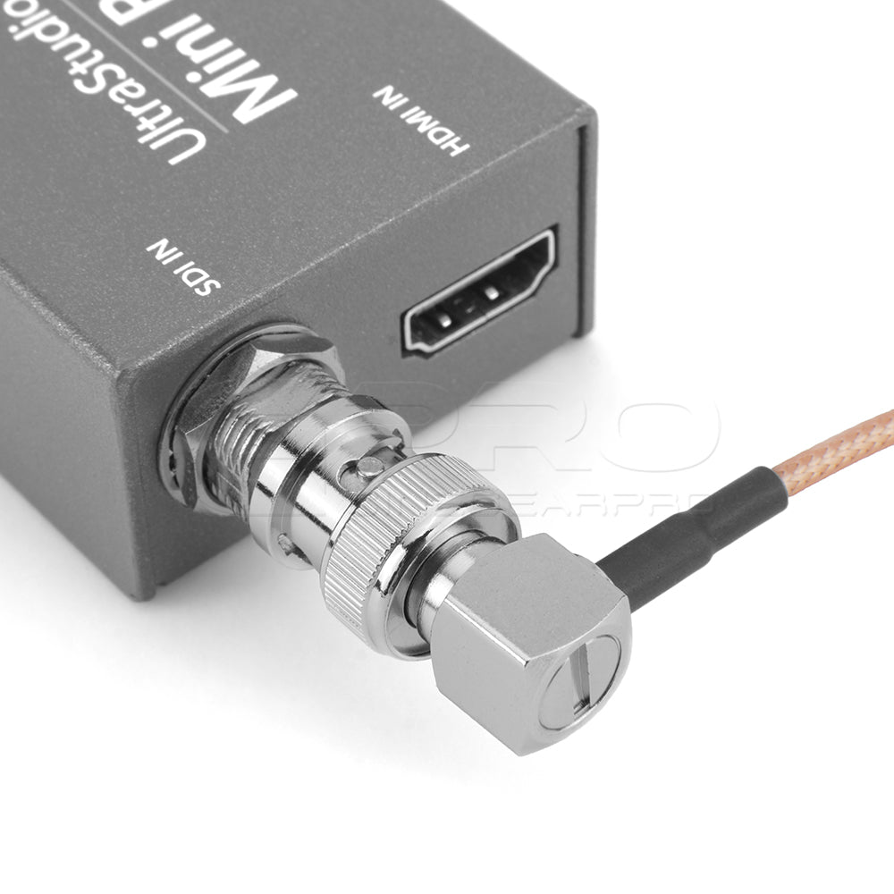 CGPro Ultra Thin Right Angled BNC to Right Angled 1.0/2.3 DIN HD-SDI 6G-SDI Cable SDI Cable - CINEGEARPRO