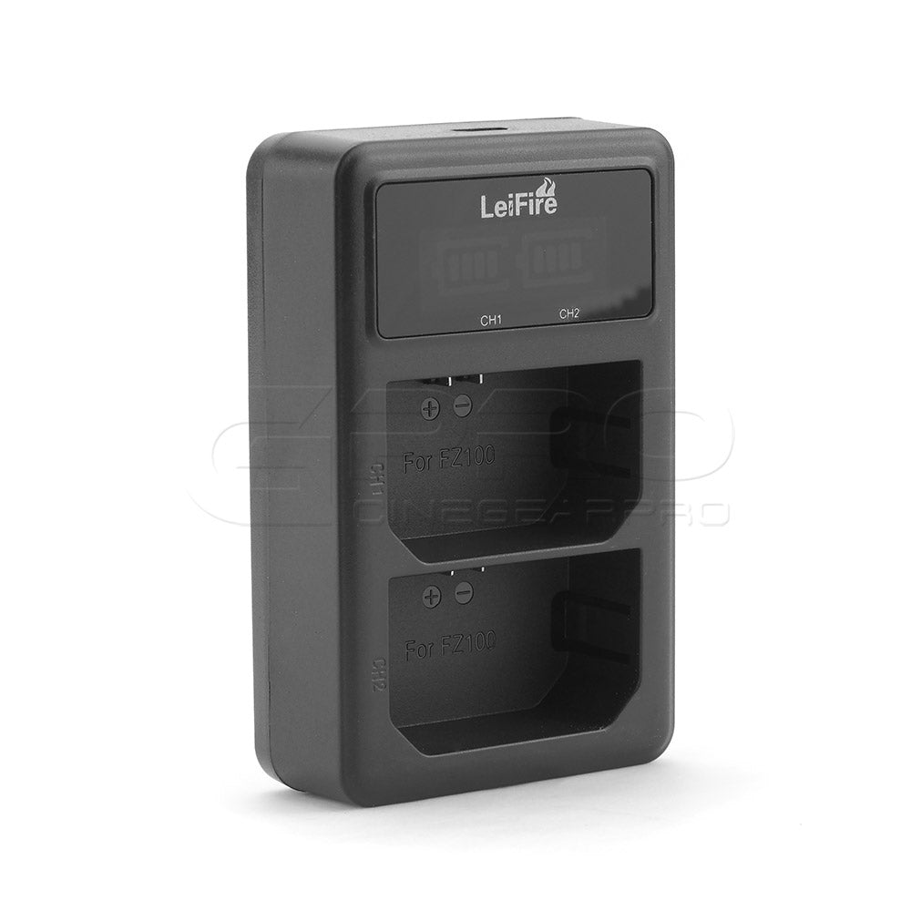 NP-FZ100 USB Dual Charger With LCD Display Charger - CINEGEARPRO