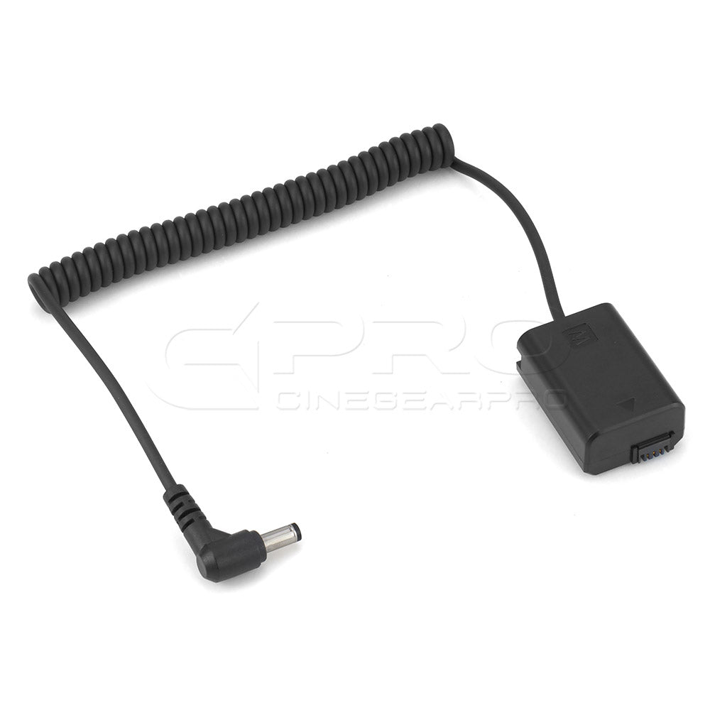 CGPro NP-FW50 DC 5.5x2.5mm Dummy Battery Input 10-20V Output 8.0-8.4V for Sony Alpha Cameras DC Coupler/Dummy Battery - CINEGEARPRO