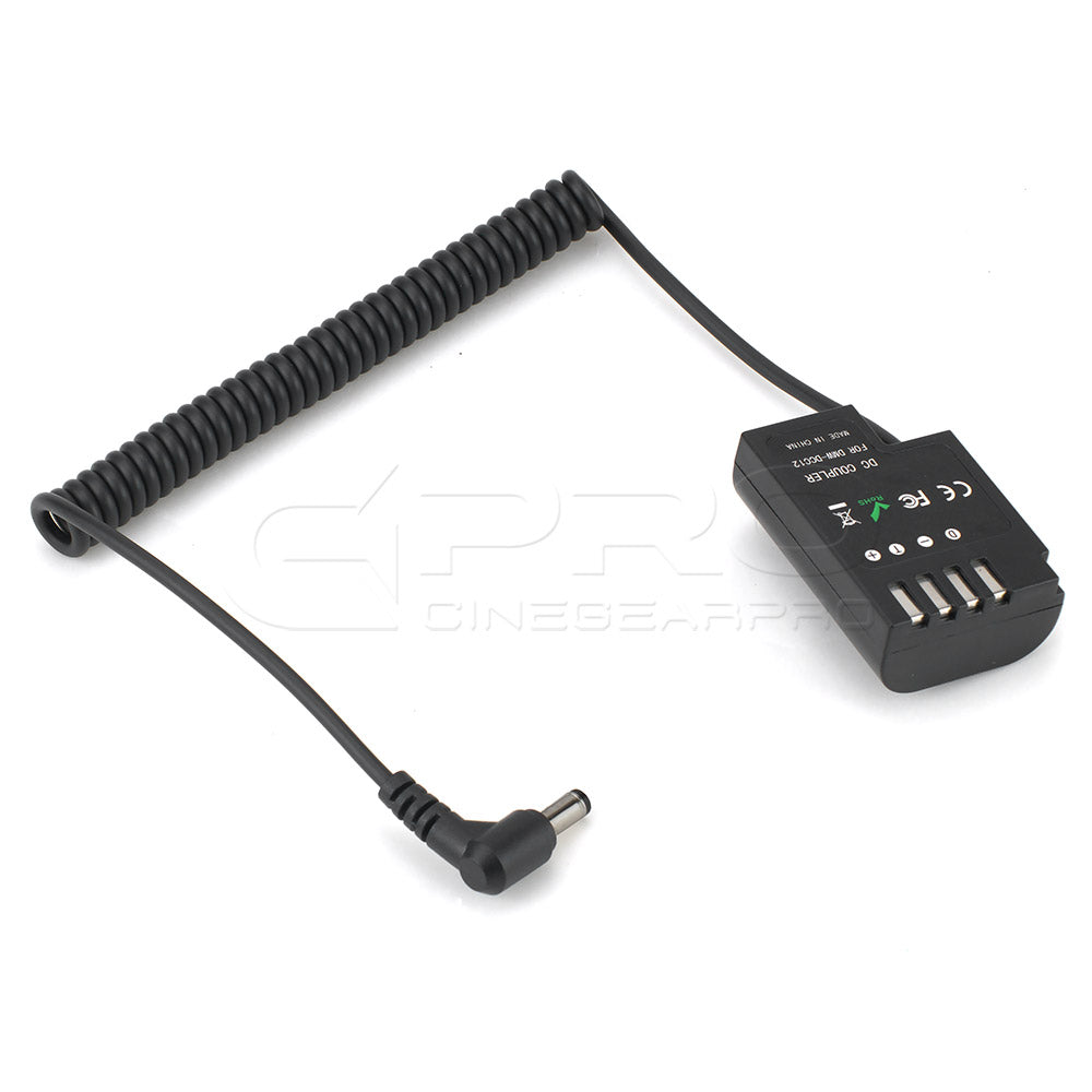 CGPro DMW-DCC12 (DC 5.5x2.5mm) Dummy Battery Input 10-20V Output 8.5-9.15V For Panasonic GH5 GH4 GH3 DC Coupler/Dummy Battery - CINEGEARPRO