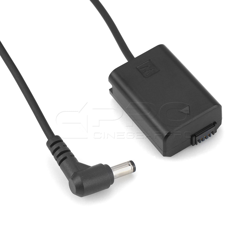 CGPro NP-FW50 DC 5.5x2.5mm Dummy Battery Input 10-20V Output 8.0-8.4V for Sony Alpha Cameras DC Coupler/Dummy Battery - CINEGEARPRO