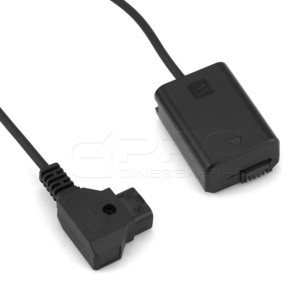 CGPro NP-FW50 D-tap Coupler Dummy Battery Input 10-20V Output 8-8.4V for Sony Alpha Cameras DC Coupler/Dummy Battery - CINEGEARPRO