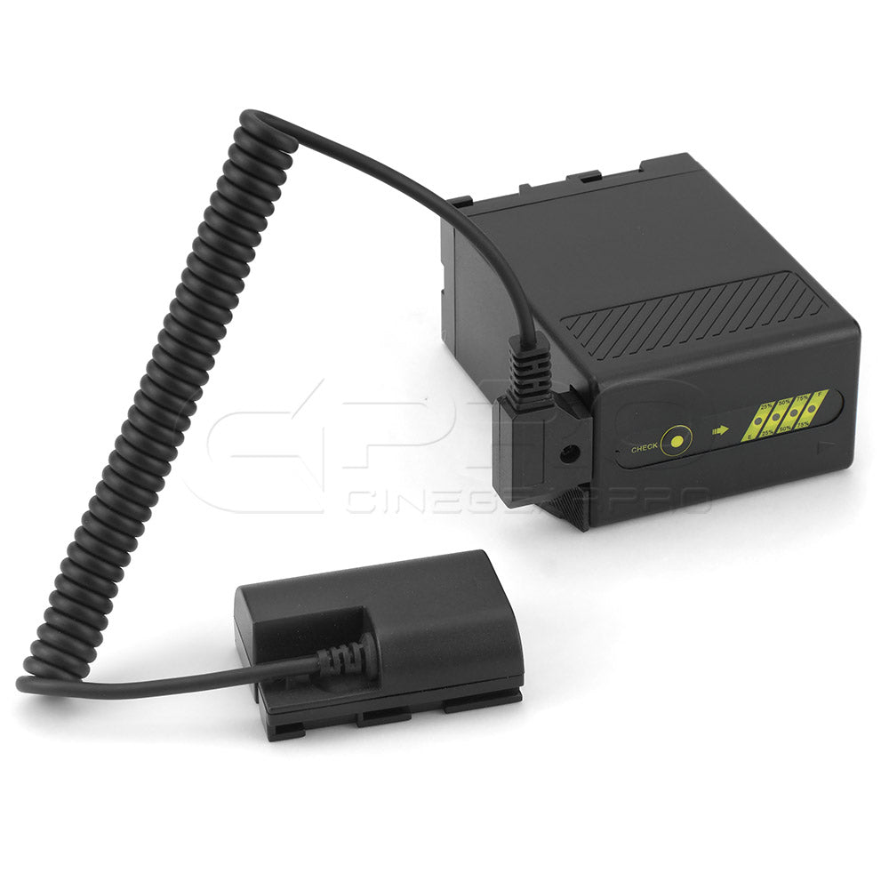 CGPro LP-E6 D-TAP Coupler Dummy Battery Input 10-20V Output 8.0-8.4V DC Coupler/Dummy Battery - CINEGEARPRO
