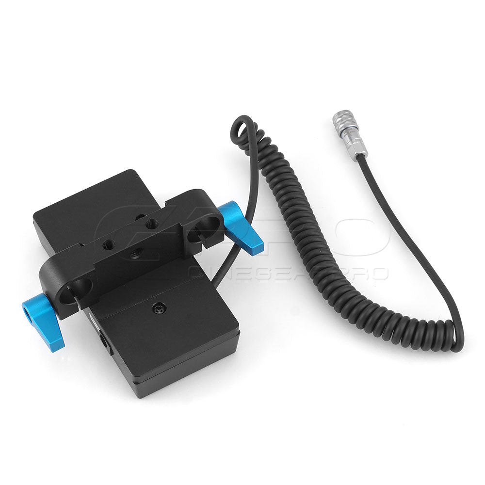 CGPro BP-U Battery Plate w/ BMPCC 4K Coiled Power Cable Battery Plate - CINEGEARPRO