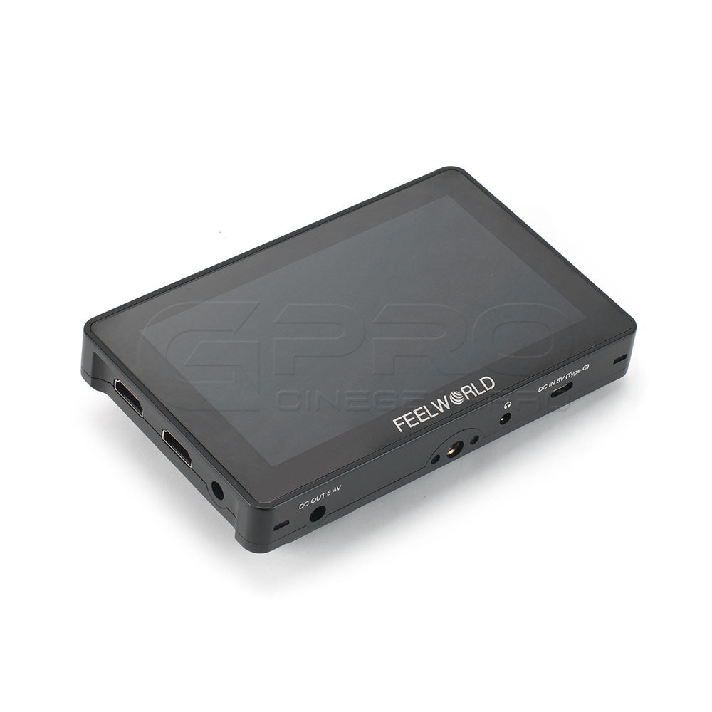 FEELWORLD F5 Pro V4 5.5 Inch Touch Screen Monitor 1920x1080 4K HDMI Input Built-in F970 Power Adapter