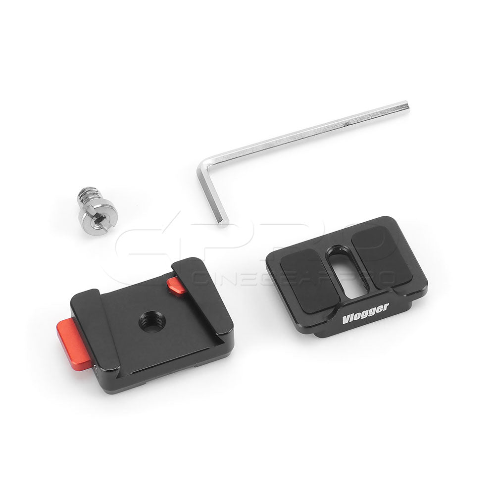 Vlogger Quick Release Adapter W/ Mounting Plate