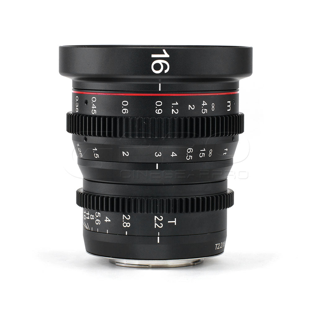 MEIKE 16mm T2.2 Manual Focus Cinema Prime Lens (MFT Mount) Lens - CINEGEARPRO