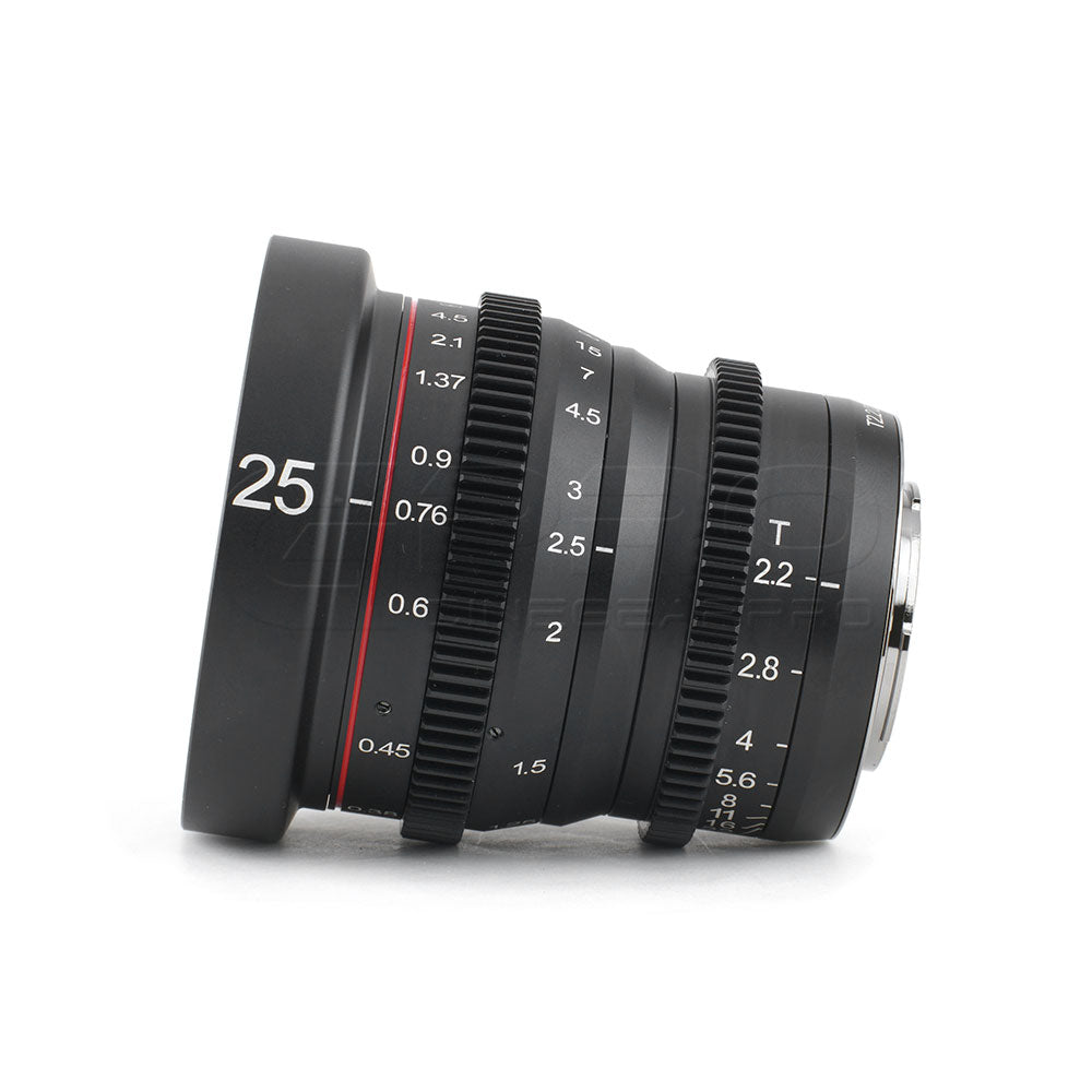 MEIKE 25mm T2.2 Manual Focus Cinema Prime Lens Lens - CINEGEARPRO
