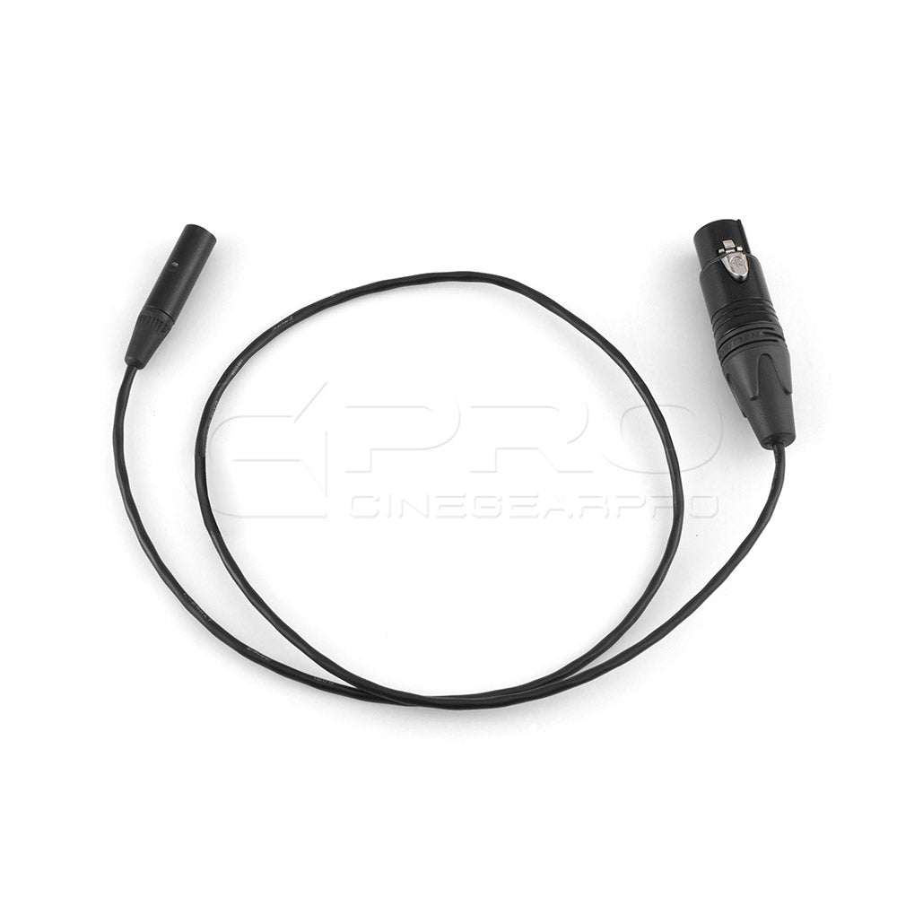 CGPro XLR Female To Mini XLR Cable for BlackMagic Design BMPCC 4K Camera Power Cable - CINEGEARPRO