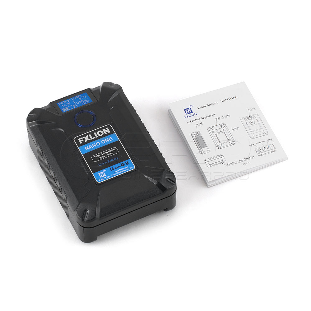 FXLION Nano One Pocket 50Wh 14.8V V-Mount Lithium-Ion V-Lock Battery Battery - CINEGEARPRO