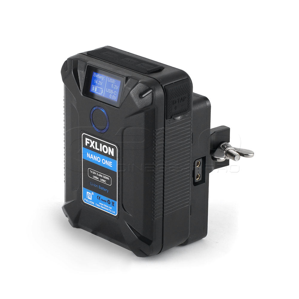 FXLION NANOL01 Nano V-Lock Plate with QR Rod Clamp Fit For 19-22mm Rod Battery Plate - CINEGEARPRO