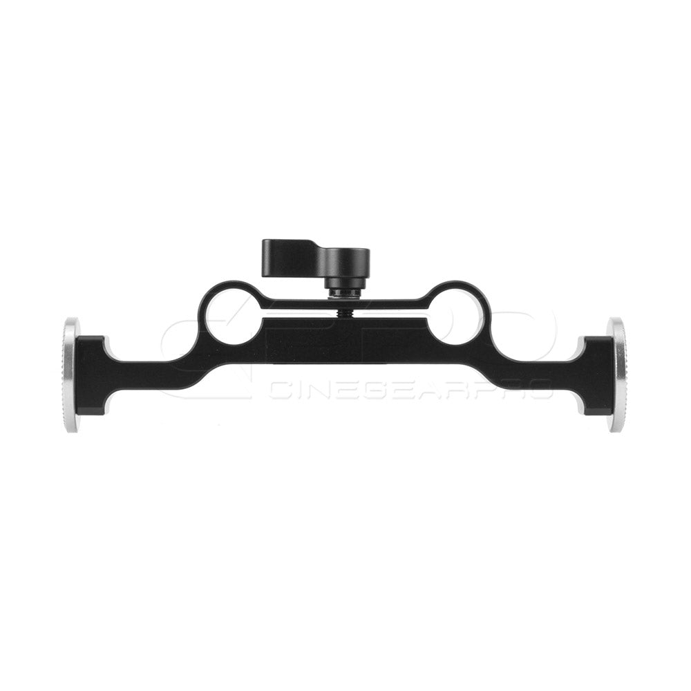 CGPro 15mm Rod Clamp Crossbar With Dual ARRI Rosette Mount Rosette Components - CINEGEARPRO