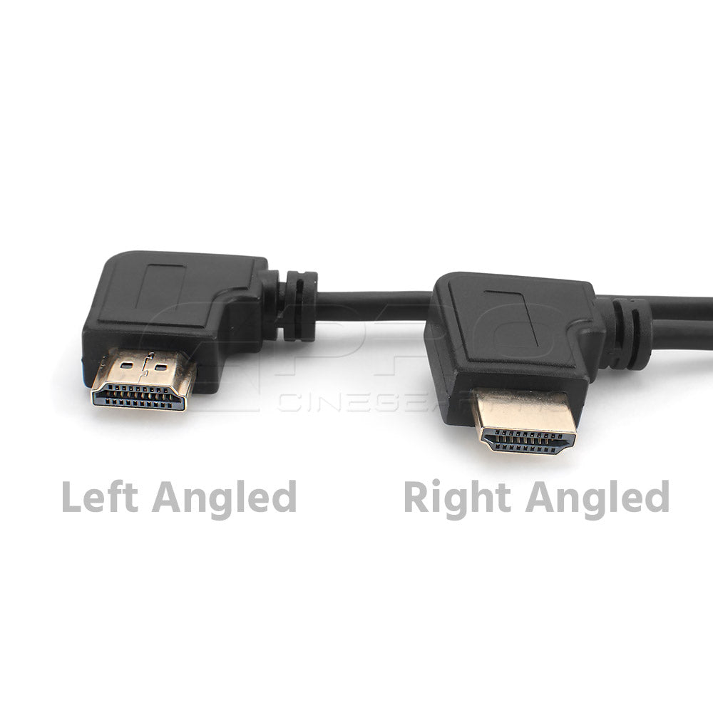 CGPro AM-AML-SC HDMI (A) to Right/Left Angle HDMI (A) Spring Curl Flexible Cable - CINEGEARPRO