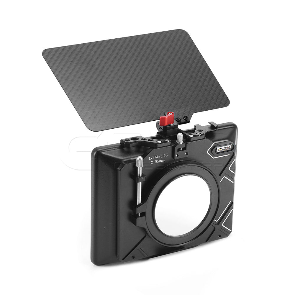 CGPro Indie Carbon Clamp on Mini-Matte box 4x4" / 4x5.65" Matte Box - CINEGEARPRO