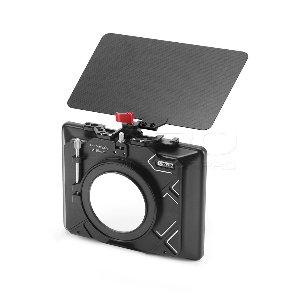 CGPro Indie Carbon Clamp on Mini-Matte box 4x4" / 4x5.65" Matte Box - CINEGEARPRO