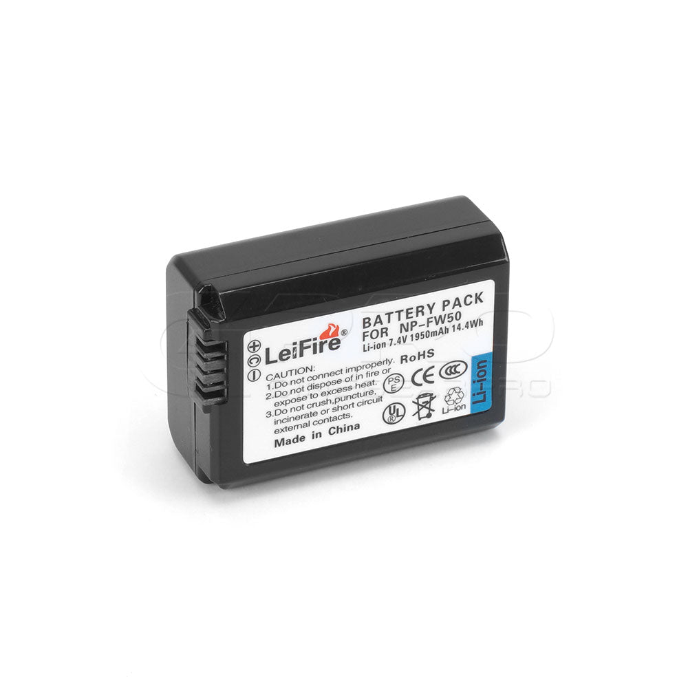 CGPro FW-50 NP-FW50 Lithium-Ion Rechargeable Battery for Sony Alpha a6500/a6400/a6300/a7II/a7S/a7SII Battery - CINEGEARPRO