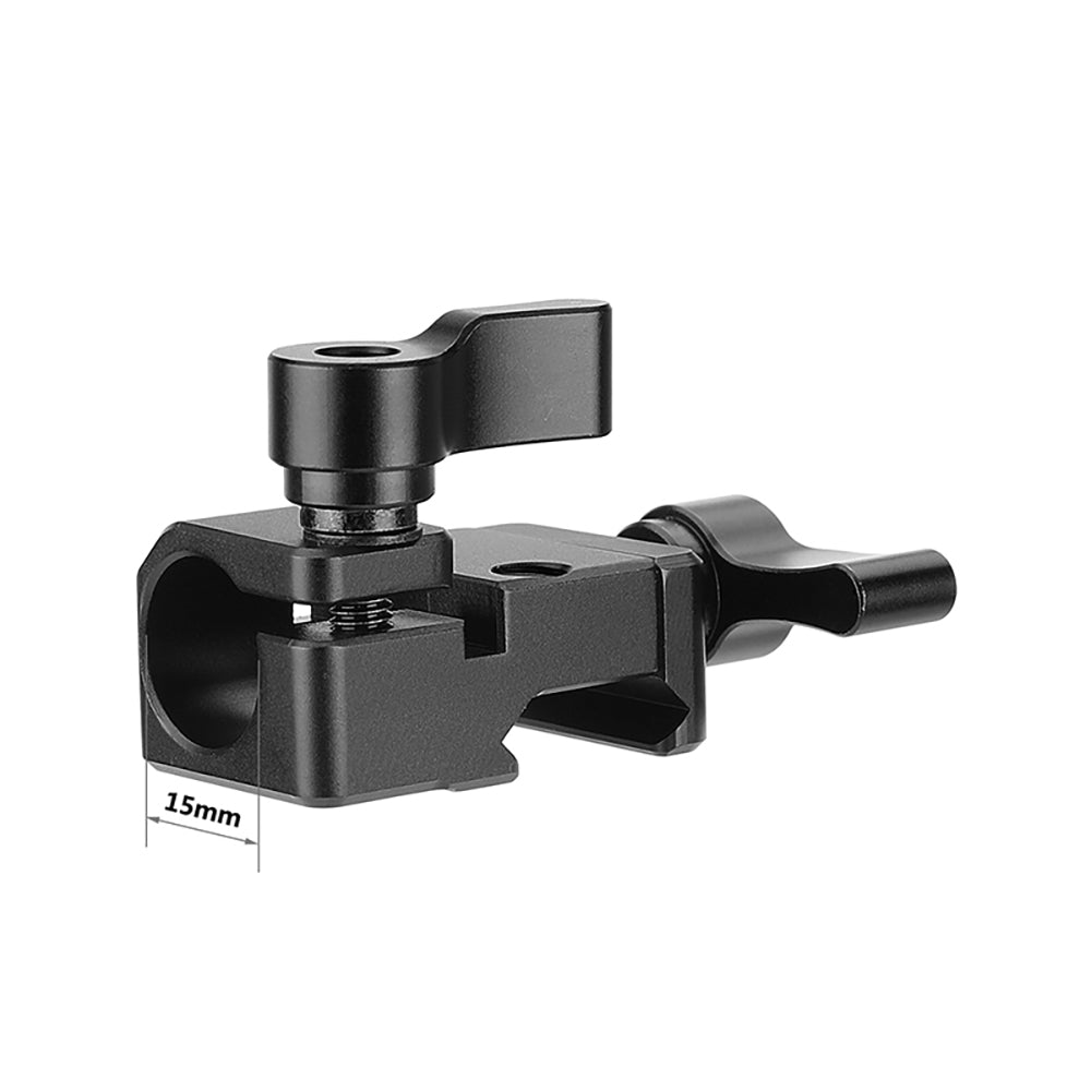 CGPro Quick Release NATO Rail Clamp With 15mm Single Rod Holder