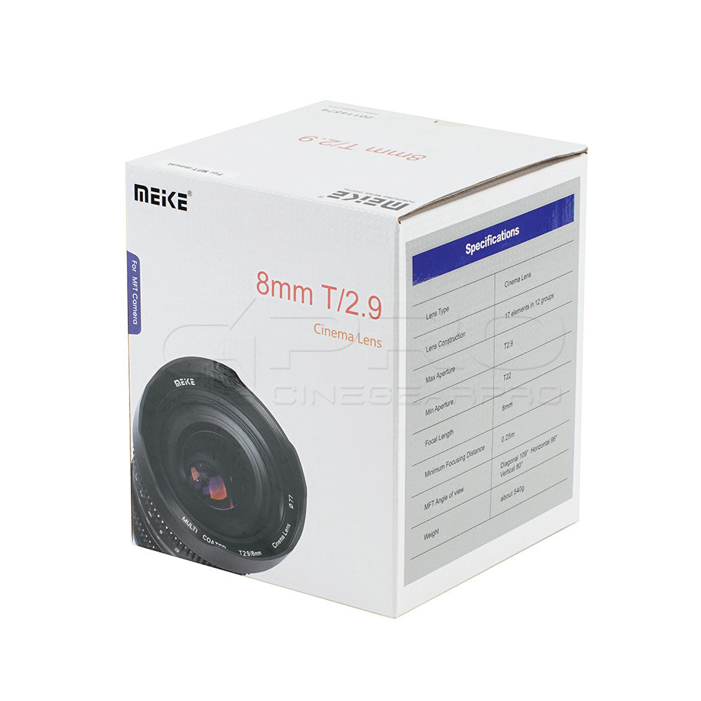 MEIKE 8mm T2.9 Manual Focus Cinema Prime Lens MFT Mount