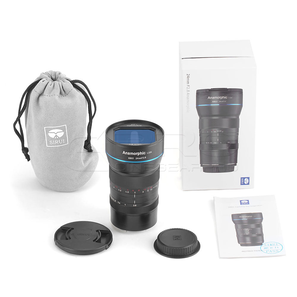 SIRUI 24MM F2.8 1.33x Anamorphic Lens (MFT/E/EF-M/Z/X Mount)