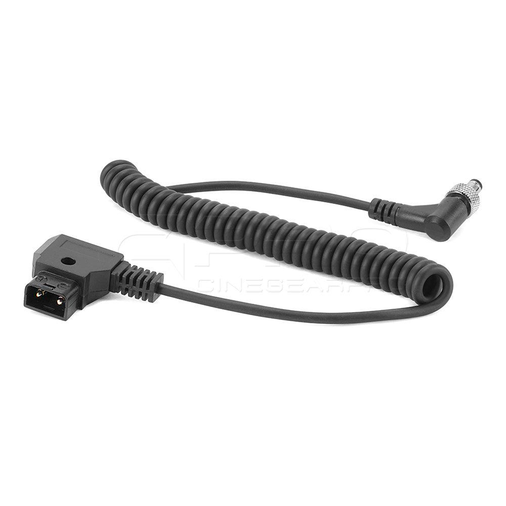 CGPro Coiled D-Tap Male to DC 5.5x2.5mm Locking Cable