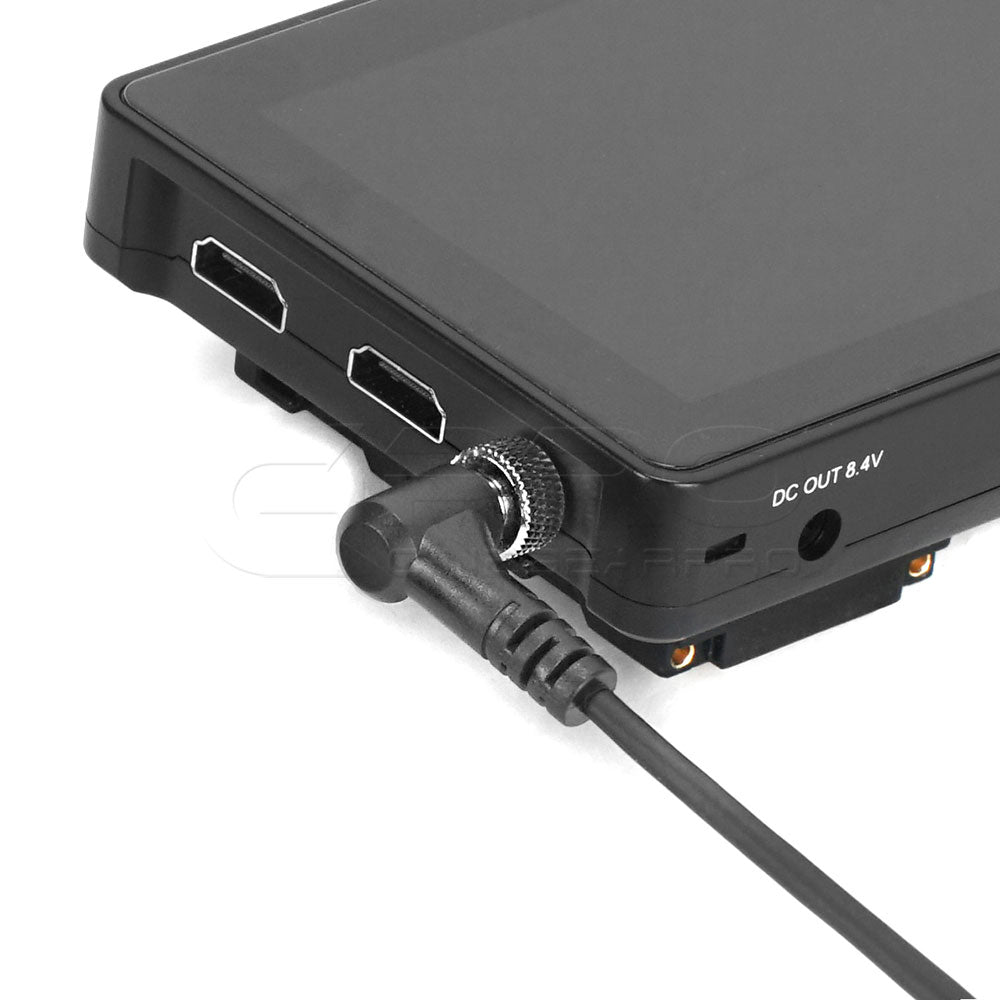 CGPro Coiled D-Tap Male to DC 5.5x2.5mm Locking Cable