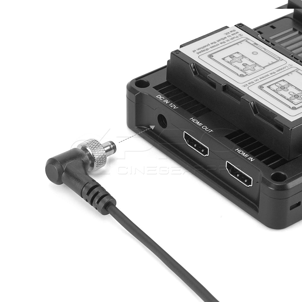 CGPro Coiled D-Tap Male to DC 5.5x2.5mm Locking Cable