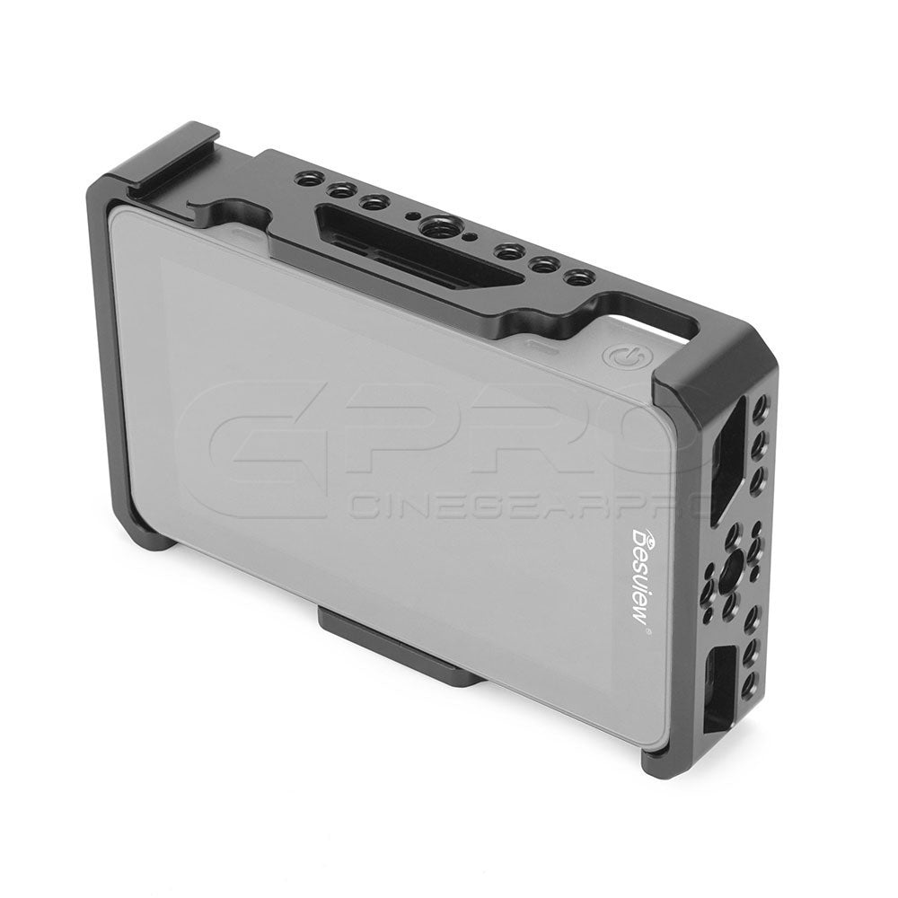 CGPro Desview R6 UHB 5.5 Inch 2800nit 4K Monitor Protective Cage Kit With 1/4" Mounting Points & Shoe Mount