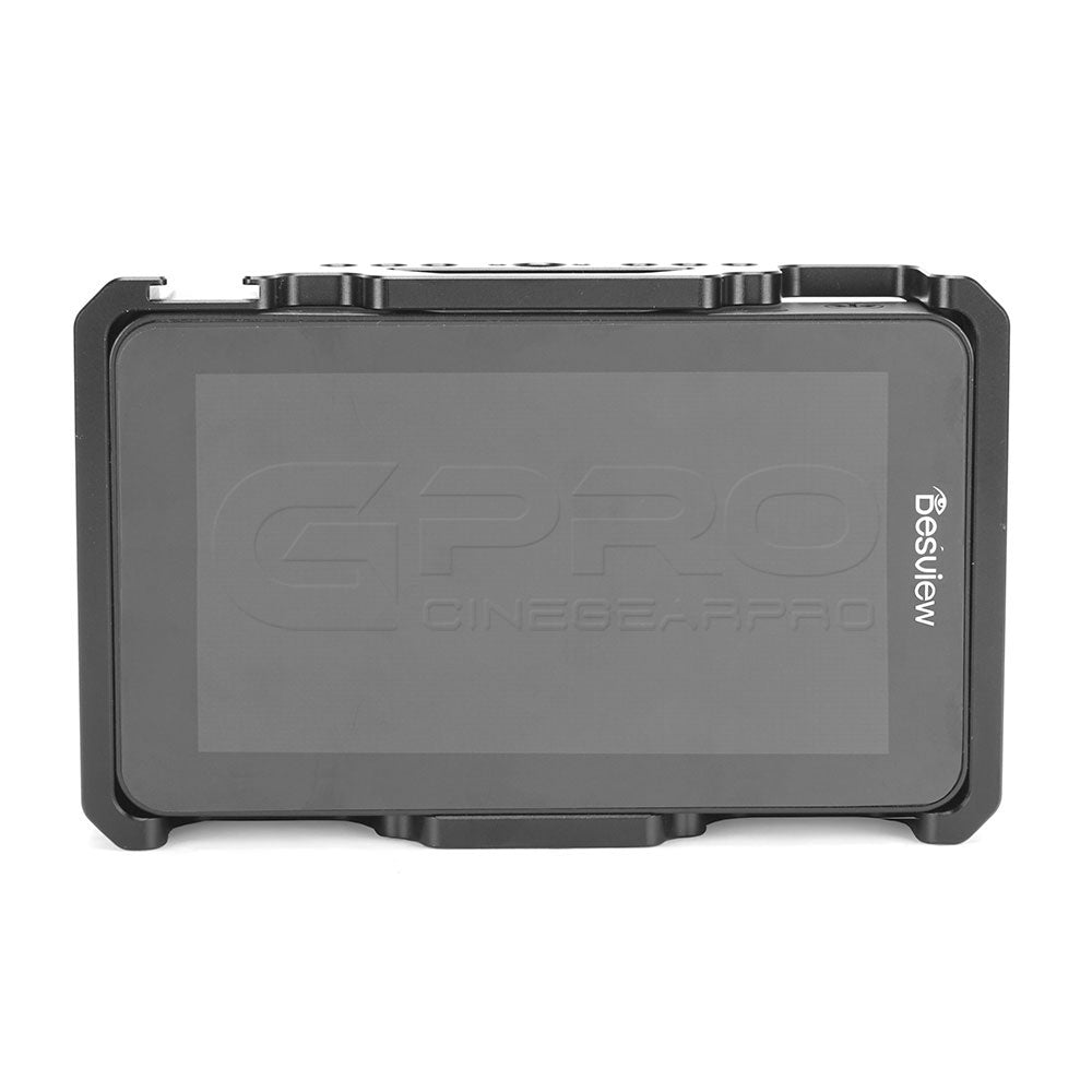 CGPro Desview R6 UHB 5.5 Inch 2800nit 4K Monitor Protective Cage Kit With 1/4" Mounting Points & Shoe Mount