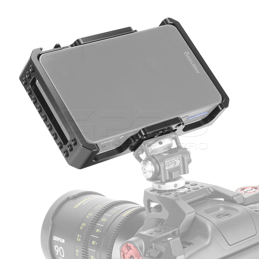 CGPro Desview R6 UHB 5.5 Inch 2800nit 4K Monitor Protective Cage Kit With 1/4" Mounting Points & Shoe Mount