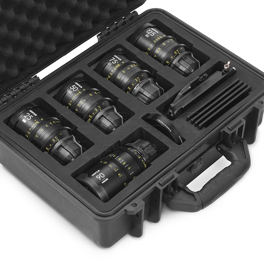 CINECASEPPRO 5 Lens Hard Case For DZOFILM Vespid Prime
