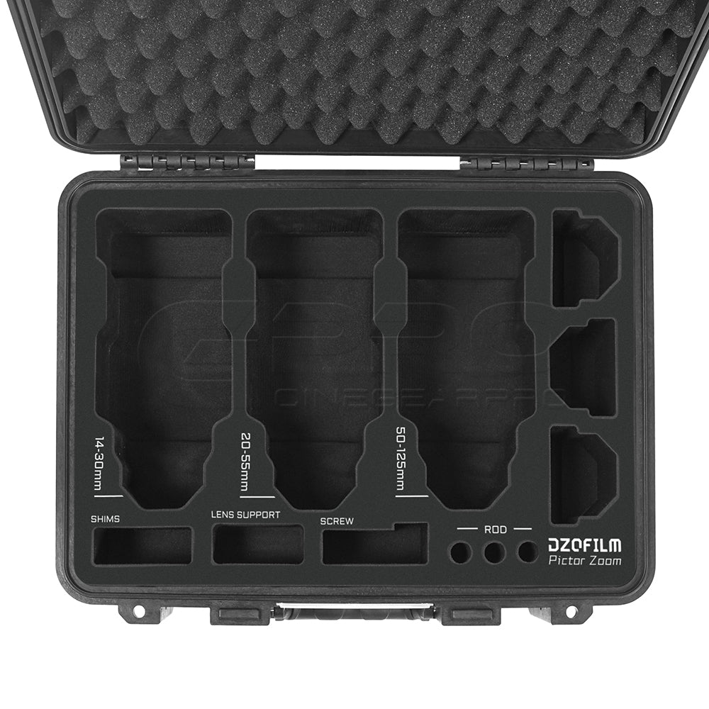 CINECASEPRO 3-Lens Hard Case For DZOFILM Pictor Zoom Cine Lens