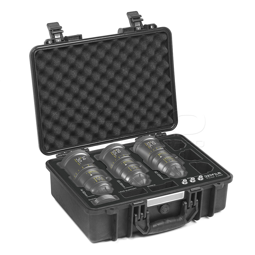 CINECASEPRO 3-Lens Hard Case For DZOFILM Pictor Zoom Cine Lens