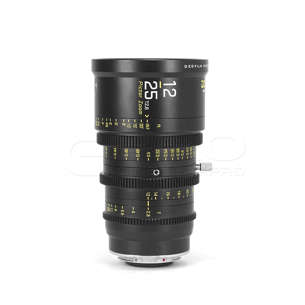 DZOFILM Pictor Zoom 12-25mm T2.8 Super35 Cinema Lens (PL&EF interchangeable Mount, Black)
