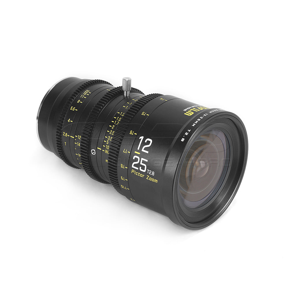 DZOFILM Pictor Zoom 12-25mm T2.8 Super35 Cinema Lens (PL&EF interchangeable Mount, Black)