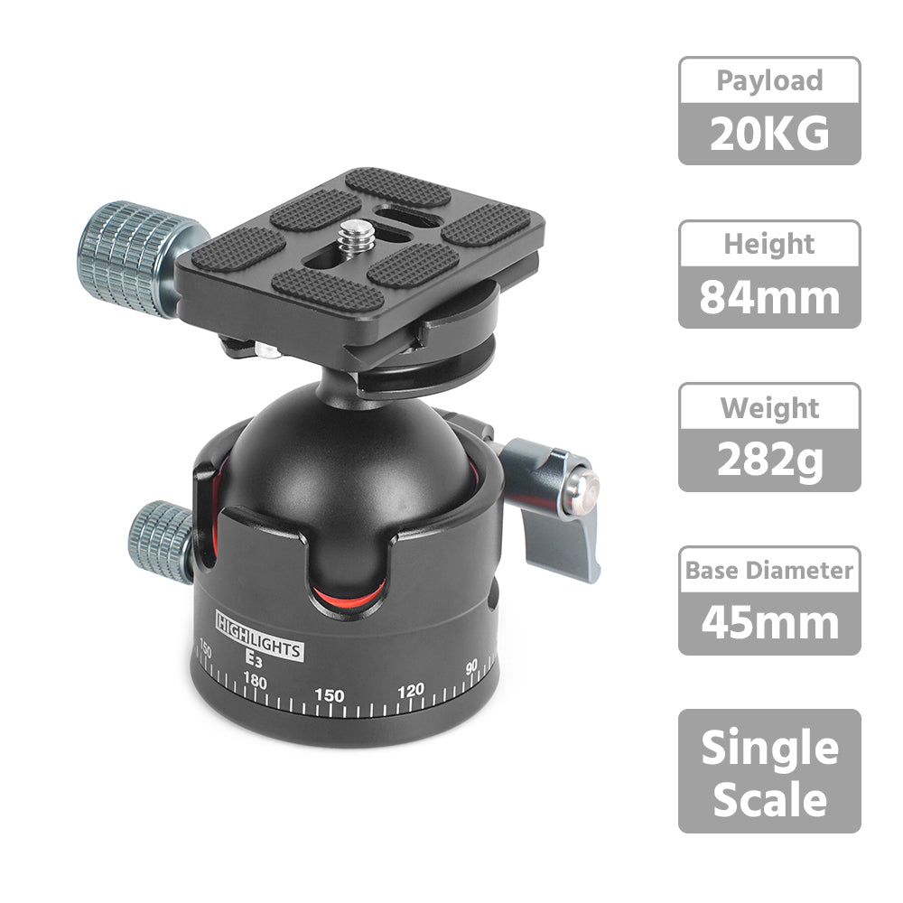 CINEGRIPPRO 20Kg Payload Panoramic Ball Head
