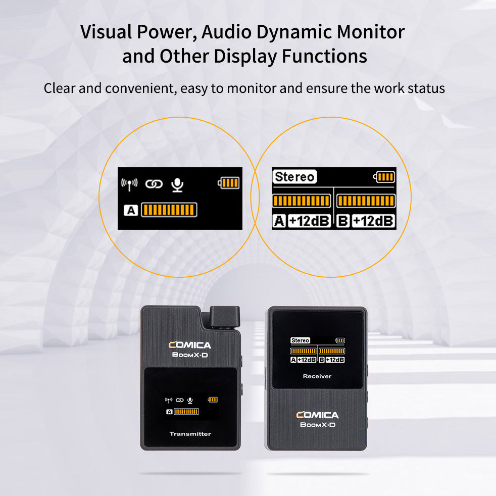 Comica BoomX-D 2.4G Digital 1-Trigger-2 Wireless Microphone - CINEGEARPRO
