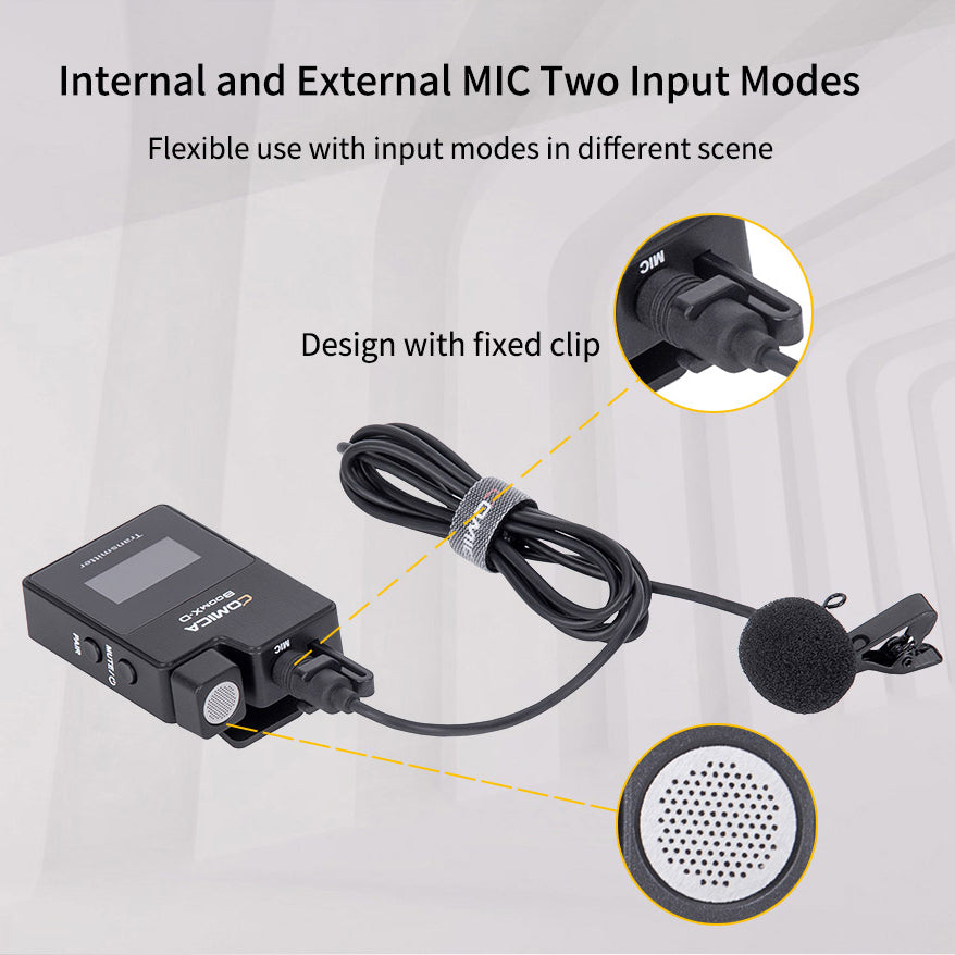Comica BoomX-D 2.4G Digital 1-Trigger-2 Wireless Microphone - CINEGEARPRO