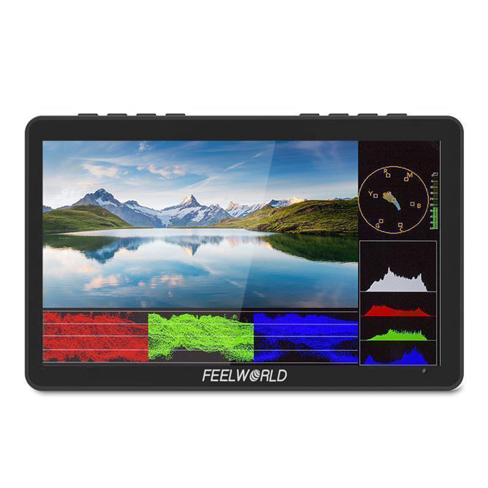 FEELWORLD F5 Pro V4 5.5 Inch Touch Screen Monitor 1920x1080 4K HDMI Input Built-in F970 Power Adapter