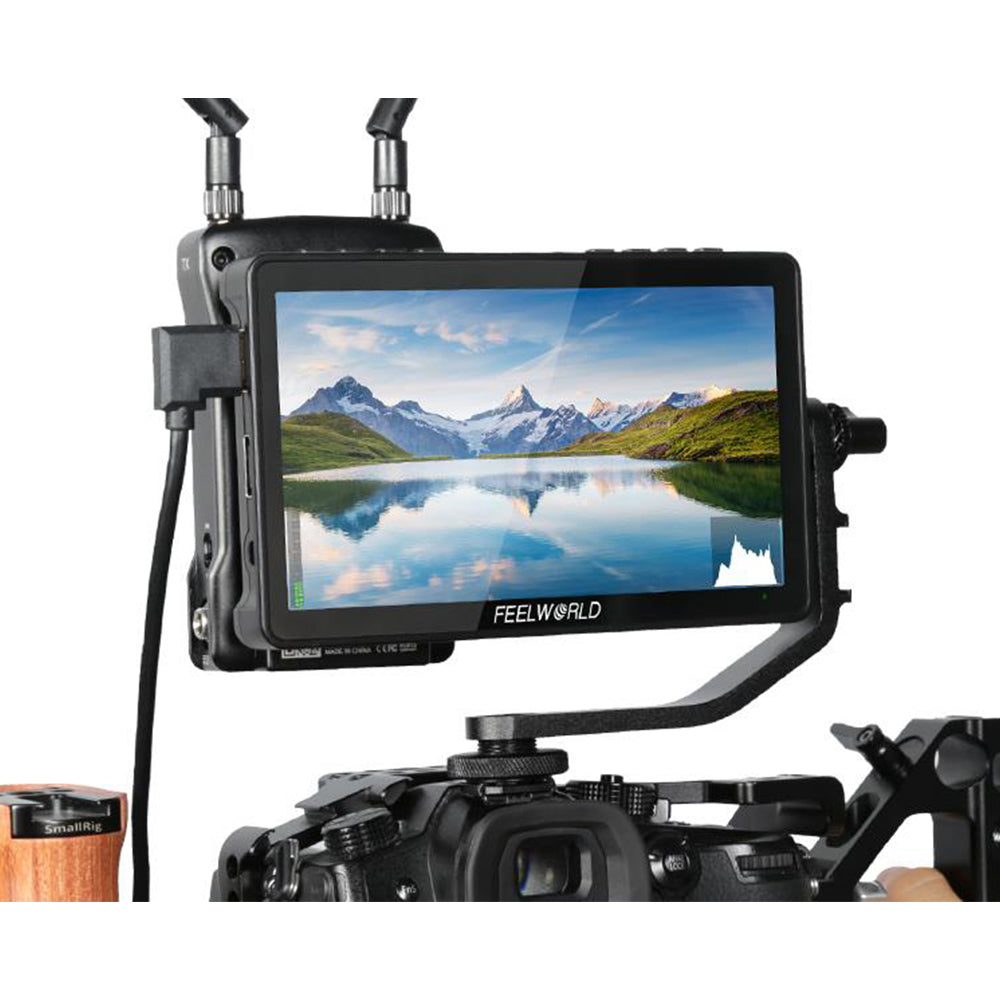 FEELWORLD F5 Pro V4 5.5 Inch Touch Screen Monitor 1920x1080 4K HDMI Input Built-in F970 Power Adapter