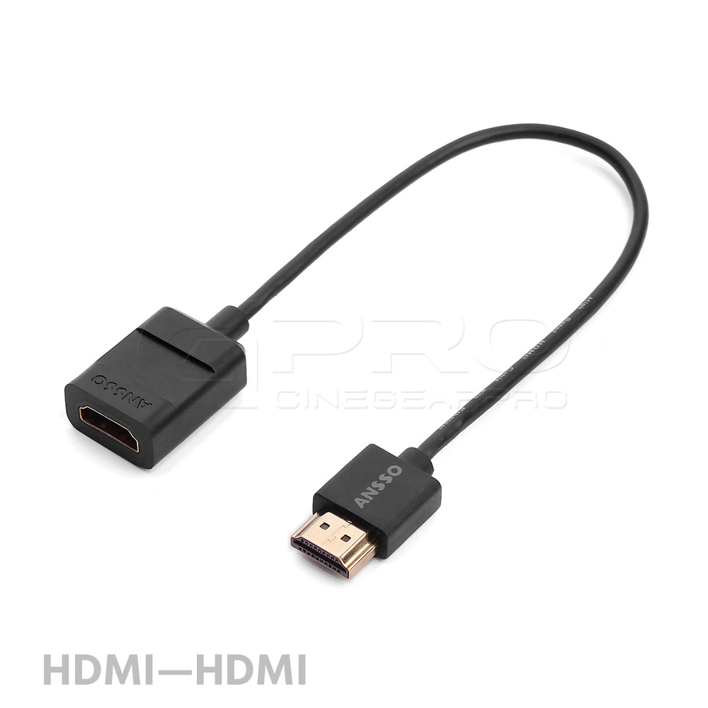 CGPro HYPER-THIN HDMI 2.0 Male to Female Adapter