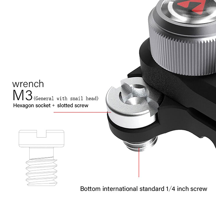 Vlogger Cherry Cable Clip Clamp 1/4 Universal Single Side Wire Retainer Clamp - CINEGEARPRO